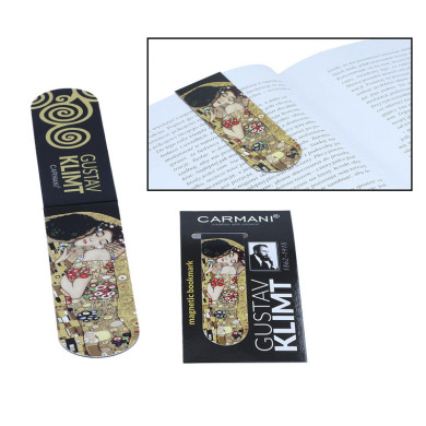 Магнітна закладка Carmani для книг Г.Клімт «Поцілунок» (3x10 см) (013-4001)