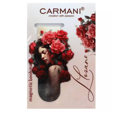 Магнітна закладка Carmani для книг Л. Лозано Трояндовий шепіт, 3x10 см (013-4087)