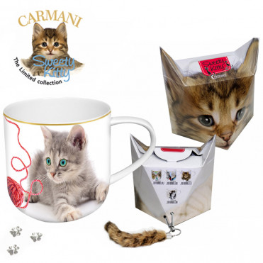 Кружка Кошеня з клубком Carmani (500 мл) (017-0022)
