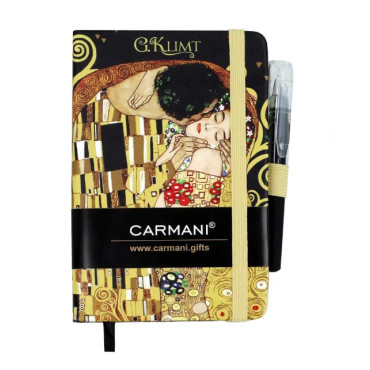 Блокнот Carmani Г. Клімт Поцілунок та Дерево життя з ручкою,14,8х10,5 см (021-5070)