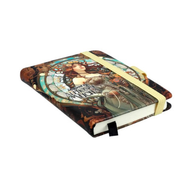 Блокнот Carmani натхненний картинами А. Мухи з ручкою, 7,4х10,5 см (021-5093)