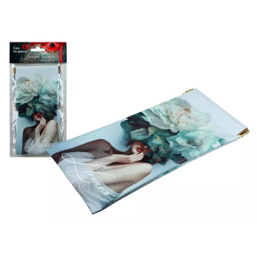 Футляр для окулярів м'який Carmani L. Lozano, Lady`s Floral Symphony, 9x18 см (021-8323)