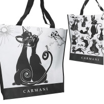 Сумка «Чорно білі коти» Carmani, 46х11х38 см (021-9002)