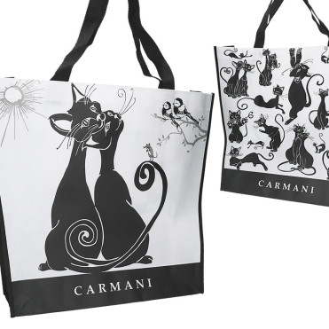 Сумка «Чорно білі коти» Carmani, 46х11х38 см (021-9002)