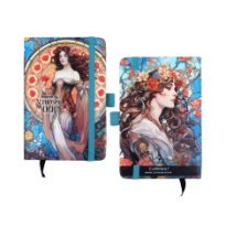 Блокнот Carmani натхненний картинами А. Мухи з ручкою,14,8х10,5 см (021-5096)