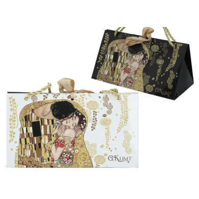 Пакет подарунковий трикутної форми Г. Клімт Поцілунок Carmani, 17x31 см (033-1040)