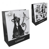 Подарунковий пакет Carmani «Crazy cats» (26x32x10 см) (033-2011)