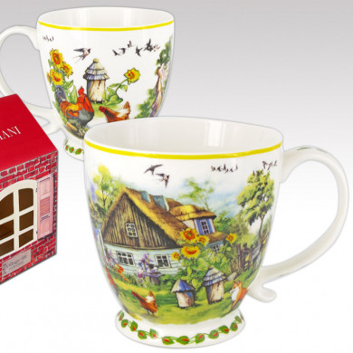 Кружка Carmani Village life collection Заміський будинок (400 мл) (041-0002)