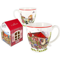 Кружка Carmani Village life collection Червоний будинок (400 мл) (041-0003)