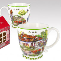 Кружка Carmani Village life collection Білий будинок (400 мл) (041-0004)