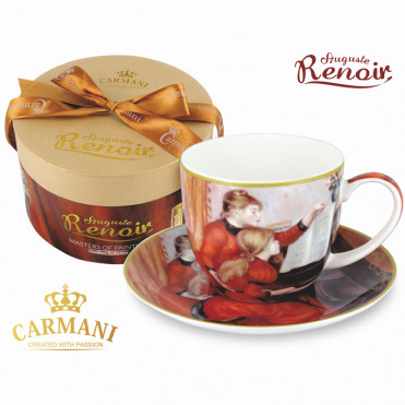 Чашка з блюдцем О.Ренуар Урок на фортепіано (300 мл) (045-0214)