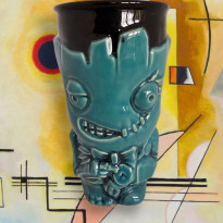 Стакан м'ятий "Zombie Plant", бірюзовий h-15,5 см 700 мл