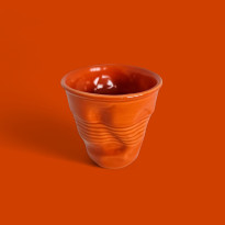 Стакан м'ятий, помаранчевий, h-6,5 см, 100 мл