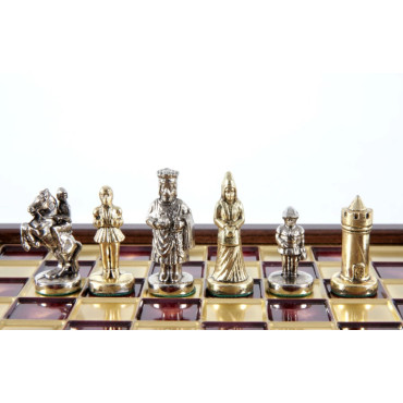 Шахи Manopoulos Візантійська імперія, 20х20 см, бордові (088-1602SK)