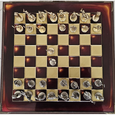 Шахи Manopoulos Грецька міфологія, бордова,36x36 см (088-4000.1)