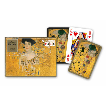 Карти гральні Piatnik Klimt Adele/Emilie комплект 2 колоди по 55 карт(123-0178)
