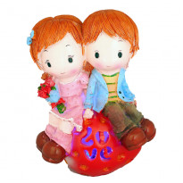 Скарбничка-світильник Love-полуничка, h-21 см. (124-0005)