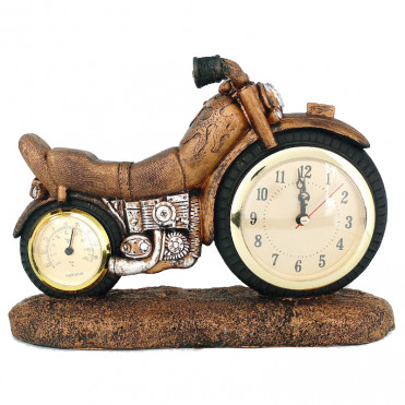 Фігура Мотоцикл Suzuki, годинник+ термометр, 19х28х8 см. (124-0027)