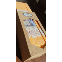 Свічка стеаринова жовтогаряча h-31 см (у коробці 16 шт.) (137-3158)