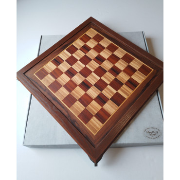 Шахи Робін Гуд 50x50 см, ясень, інкрустовані америк. горіх, полісандр, клен (140-0002) 