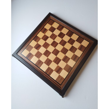 Шахматы Арт Деко2 (resin)50x50 см, ясень, инкрустированные корень ореха, клен, ебен (140-0005)