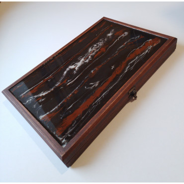 Нарди 58x44 см resin, ясен, інкрустовані сапеле, горіх (140-1006)