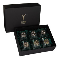 Набір келихів для віскі «Розвідка ВСУ» Boss Crystal, 6 келихів, 360 мл (196-0010)
