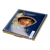 Скляна тарілка Г. Клімт Поцілунок Carmani, 13х13 см (198-1071)