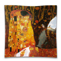 Тарілка Г.Клімт Поцілунок (скло) (30х30 см) (198-1501)