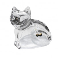 Скарбничка кришталева Bohemia «Котик» (h-14,5см, 14,5х17 см) (199-1280)
