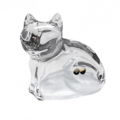 Скарбничка кришталева Bohemia «Котик» (h-14,5см, 14,5х17 см) (199-1280)