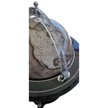 Глобус-бар напольний Елегантність (Black). (h-90 см, d-40 см) (248-0004)