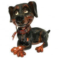 Фігура песик Dizzie (доберман) 11 см. (340-1049)