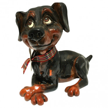 Фігура песик Dizzie (доберман) 11 см. (340-1049)