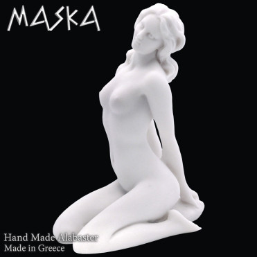 Статуетка з алебастру Maska Жінка, що сидить h-20 см (395-0326)