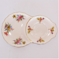Чашка + блюдце (фарфор) 13х21 см., 250 мл. (410-1010)
