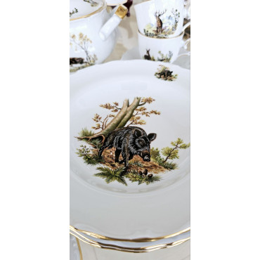 Сервіз обідній Gloria fine porcelain Bavaria Handwork Bayreuth Made in Germany Полювання 32 предмети (538-0000)