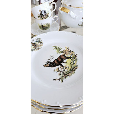 Сервіз обідній Gloria fine porcelain Bavaria Handwork Bayreuth Made in Germany Полювання 32 предмети (538-0000)