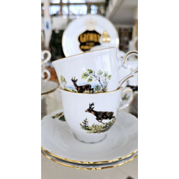 Сервіз обідній Gloria fine porcelain Bavaria Handwork Bayreuth Made in Germany Полювання 32 предмети (538-0000)
