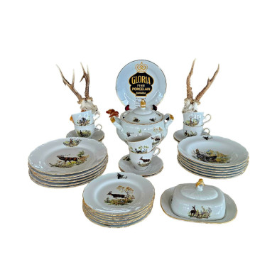 Сервіз обідній Gloria fine porcelain Bavaria Handwork Bayreuth Made in Germany Полювання 32 предмети (538-0000)