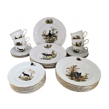 Сервіз обідній Gloria porcelain Полювання 30 предмети, d-23см, d-25см, d-15см, 250мл (538-0006)