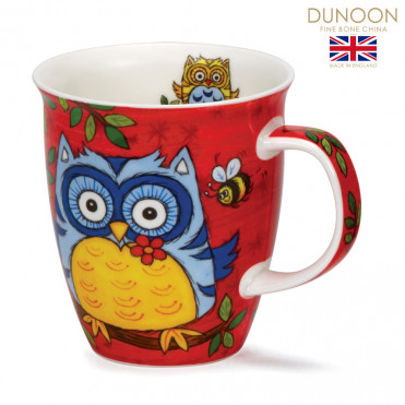 Кружка NEVIS OWLS RED (h-11,2 см, 480 мл) (709-0014.3)