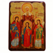Ікона Святі Софія, Віра, Надія, Любов 17х23 см. (814-2037)