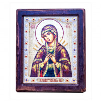 Ікона Пресвята Богородиця семистрільна (19х16х2 см) (815-2004)