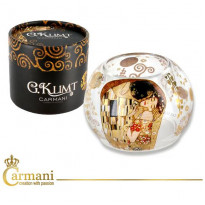 Підсвічник скляний Carmani Г. Клімт «Поцілунок» маленький (h-5 см) (841-4006)