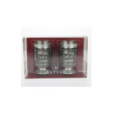 Набір чарок Artina 2 шт. Glasses Gambrinus, 6 cм (10418a)