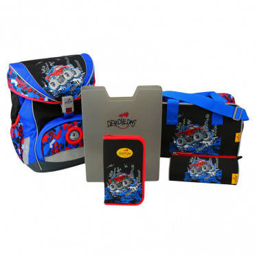 Школьный ранец DerDieDas Ergoflex Big Truck Джип (8405050)