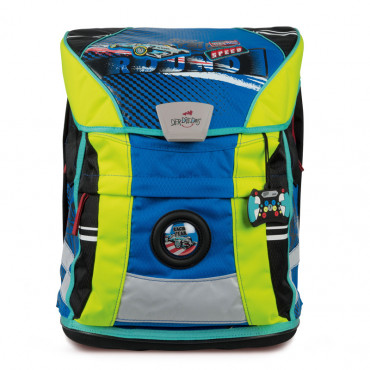 Школьный ранец DerDieDas Ergoflex Vario Racing team Гонки (5 предметов) (8407066)