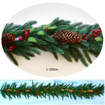 Гірлянда декорована 150 см (калина) (A-13.150cm)