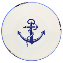 Блюдо Sea Club Якір керамічне (h-2 см, d-15,5 см) (3939.V)